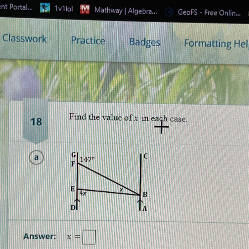 Find the value of X NEED HELP YRGENTLY-example-1