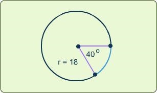 Select the correct answer. What is the length of the indicated arc ? A. 2π B. 4π C-example-1