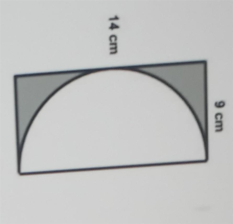 Find the approximate area of the shaded region of the figure below.A. 489.44 cm squaredB-example-1