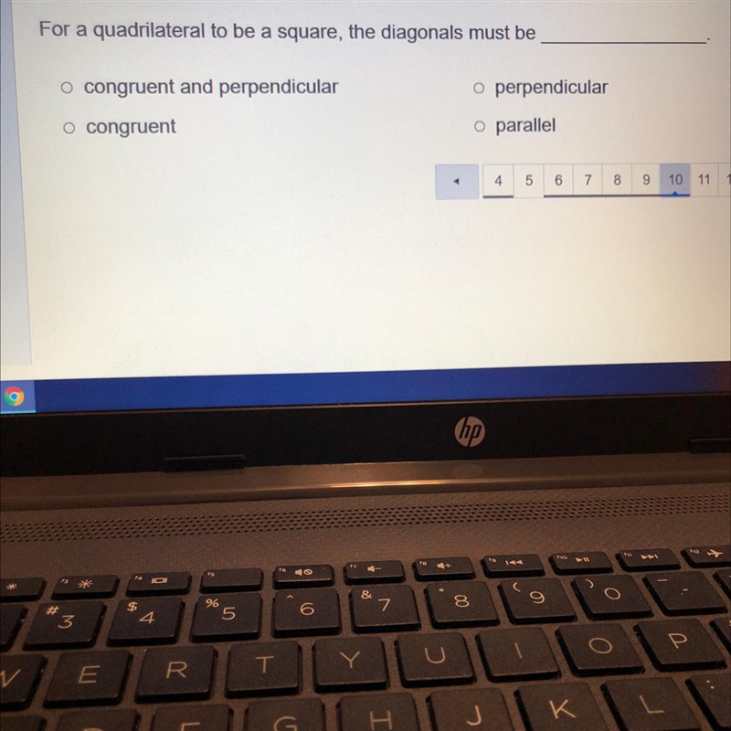 For a quadrilateral to be a say, the diagonals must be-example-1