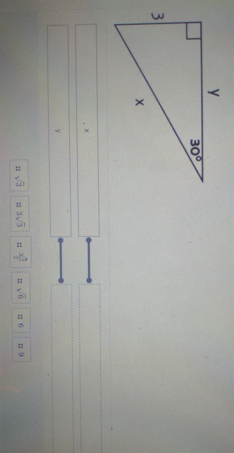 What are the correct answer for x and y using the options below-example-1