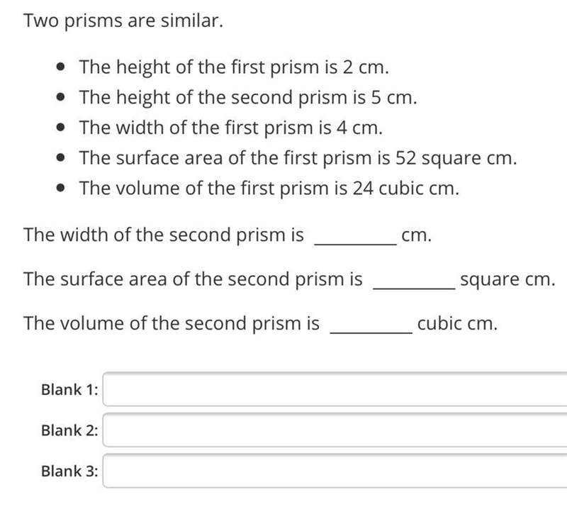 Two pyramids are similar.• The surface area of the first is 250 and the surface area-example-1