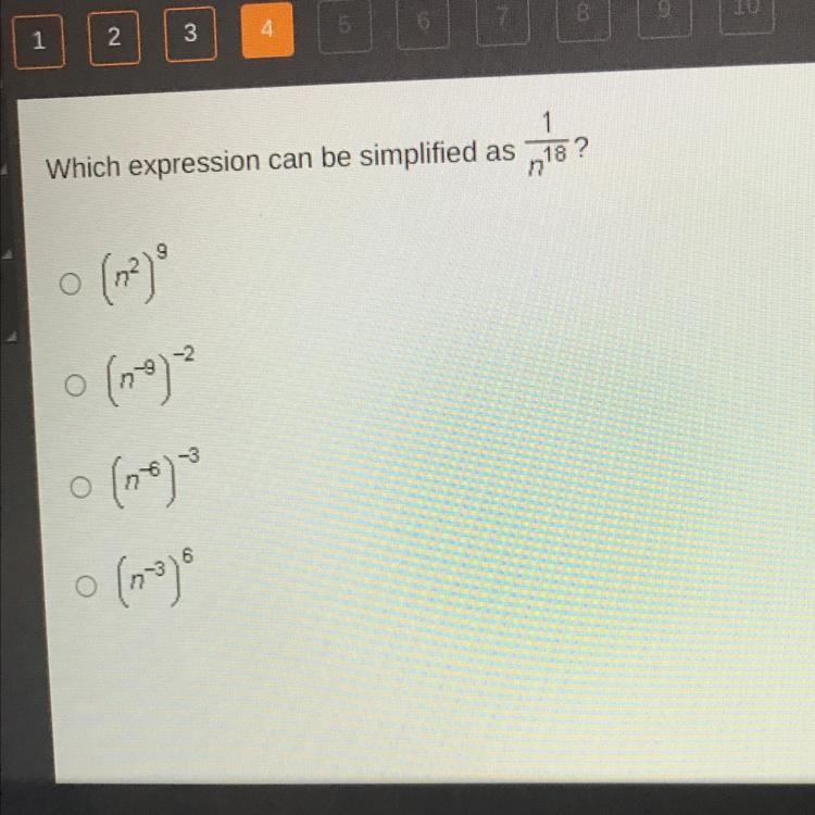 Which expression can be simplified as 118? O ( oraz olaray Copy ( (resto-example-1