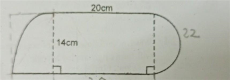 I. What is the perimeter of the figure drawn below?A. 54cm B. 44cm C. 68cm D. 98cm-example-1