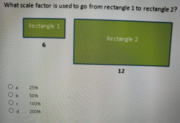 What scale factor is used to go from rectangle 1 to rectangle 2? 更 Rectangle Reclana-example-1