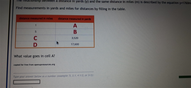 Find measurements in yards and miles for distances by fil distance measured in miles-example-1