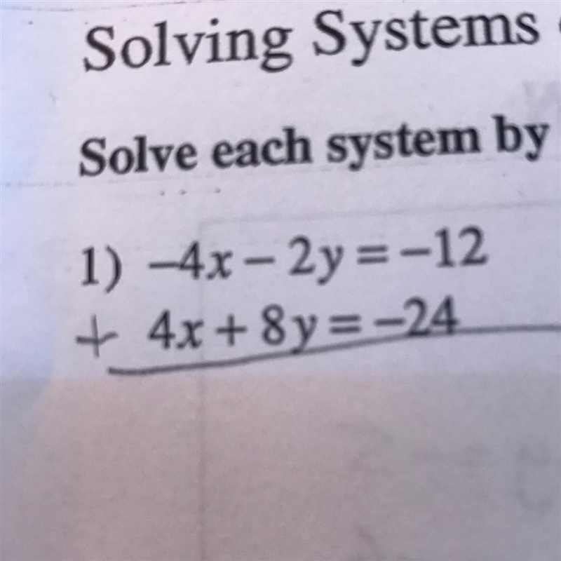 Hello, I just need this explained in the elimination process, thanks!-example-1