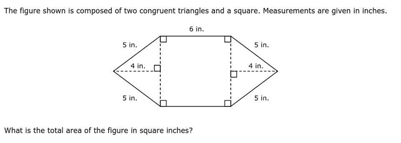 What is the total area of the figure? (square inches)-example-1