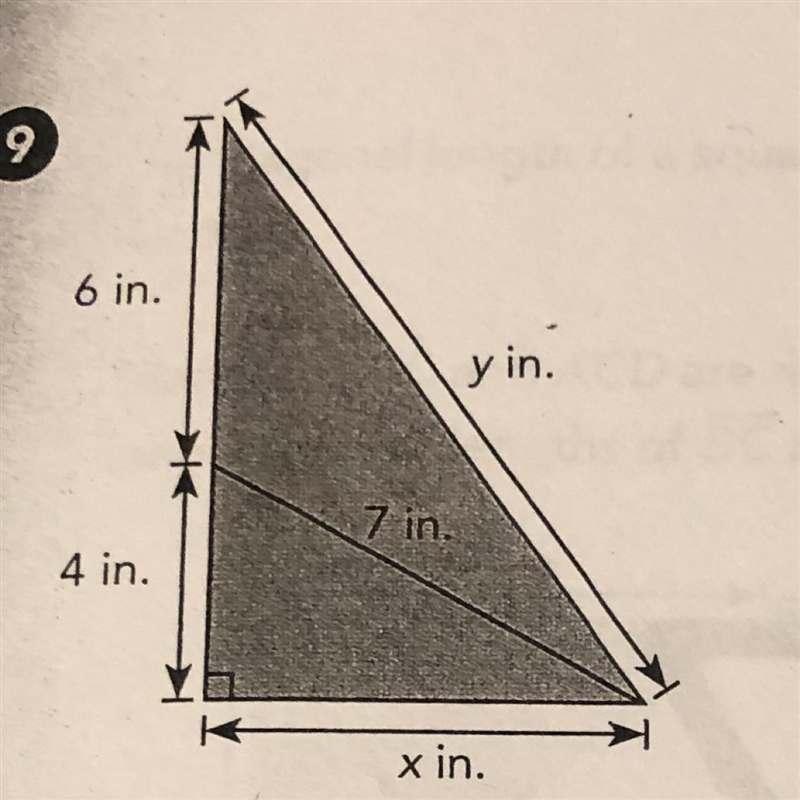 Calculate each unknown side length. Round your answer to the nearest tenth.-example-1