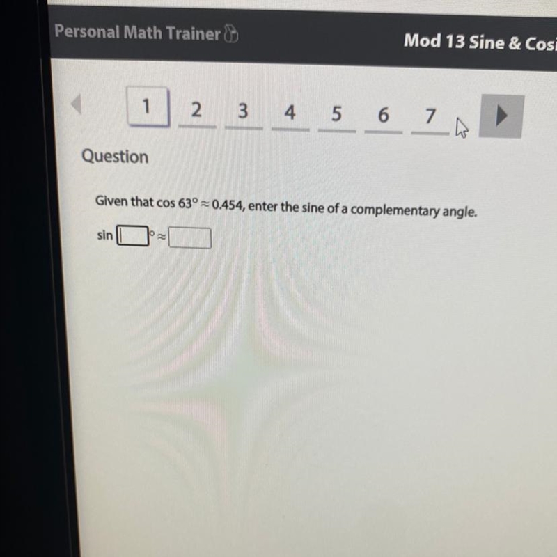 Enter the sine of the angle-example-1