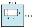 Write a polynomial in standard form that represents the area of the shaded region-example-1