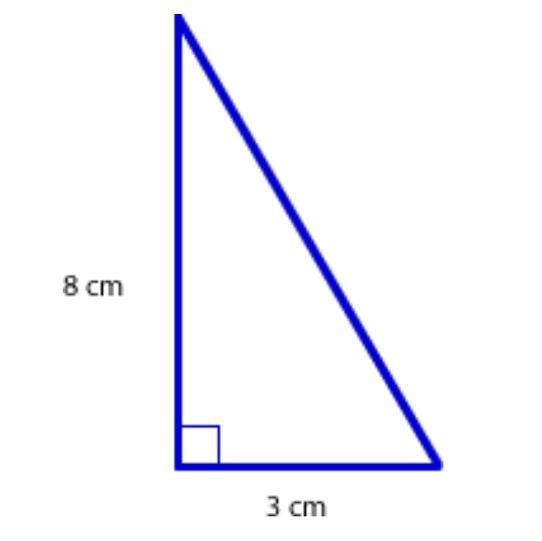 Find the area of the triangleA) 24 cm^2B) 12 cm^2C) 10 cm^2D) 5 cm^2-example-1