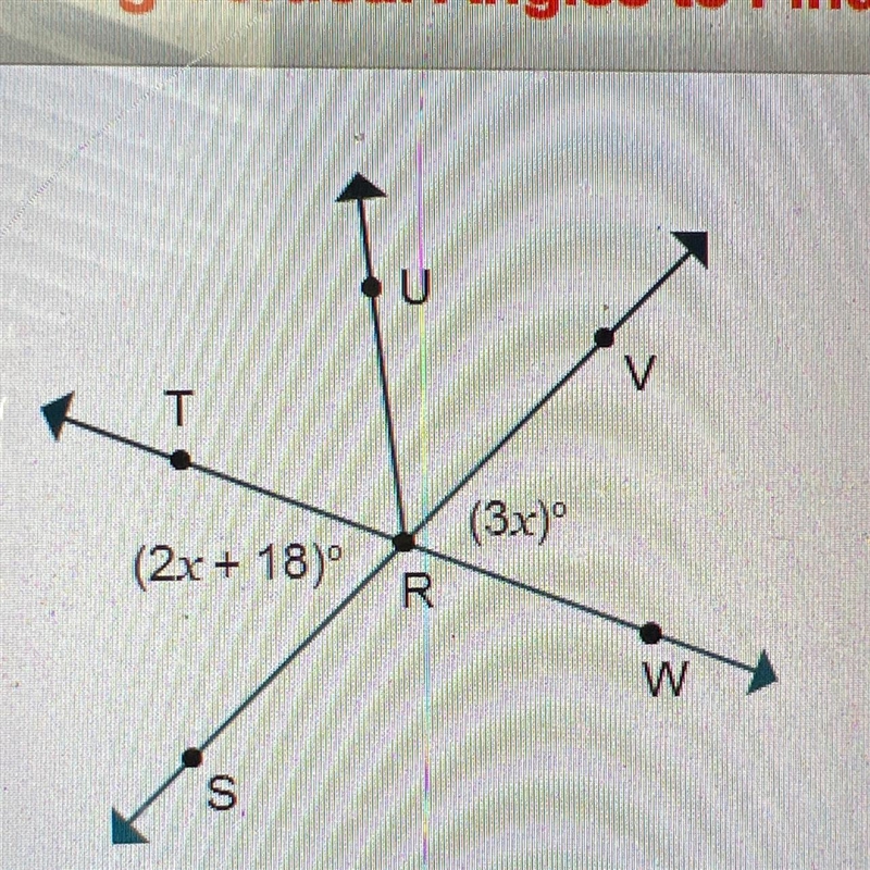 Using Vertical Angles to find Unknown Values What is m-example-1