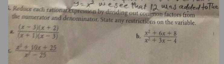 Write the equation In vertex form describe the transformation of the parents function-example-1