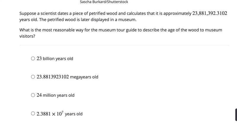 To determine the age of fossils, scientists use radiometric dating. This involves-example-2