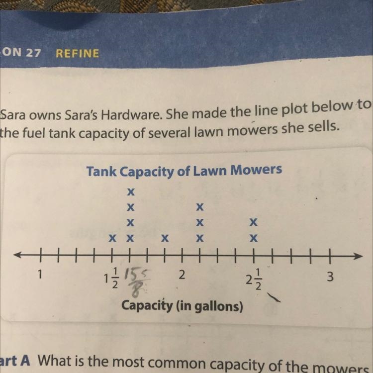 Jordan looks at the line plot. He says the difference between the most capacity and-example-1