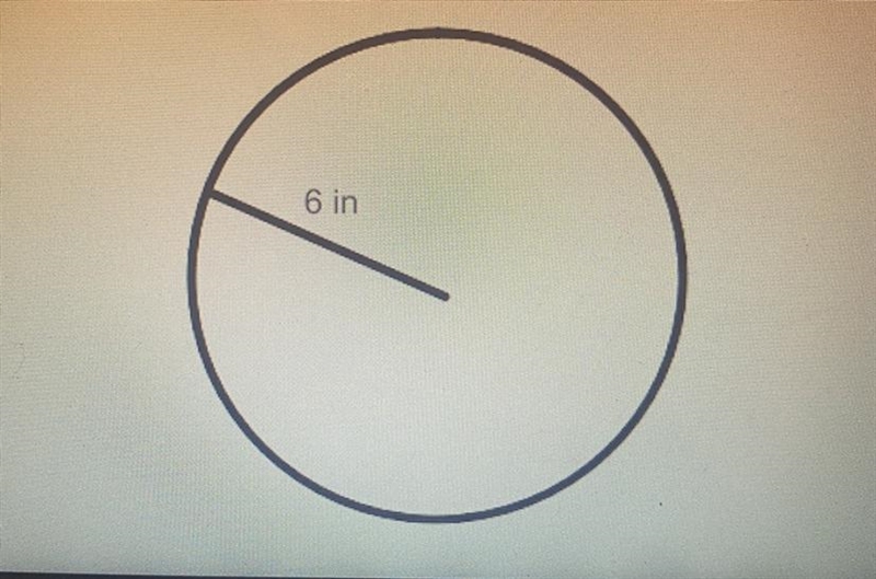 What is the area of the circle? Find the “exact area” meaning, leave the pi in the-example-1