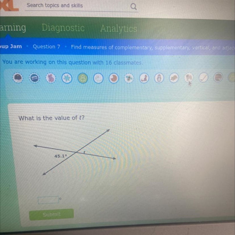 What is the value of t? 45.19-example-1