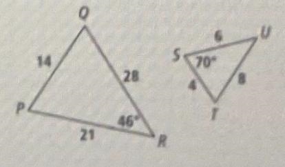 Are the triangles similar?.. help me with this problem! Thank you :)-example-2