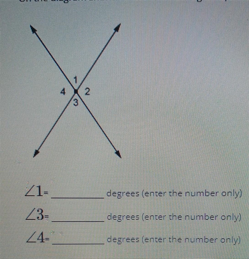 on the diagram shown of two intersecting lines if the angle of 2 equal 130 degree-example-1