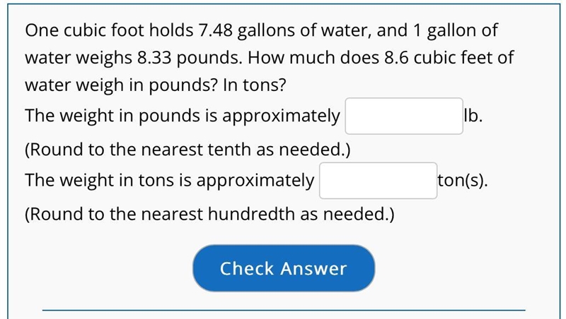 I need help I am confused I don’t understand it1 ton = 2000 pounds-example-1