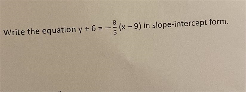 I am confused on this problem and need help on how to write this equation in slope-example-1