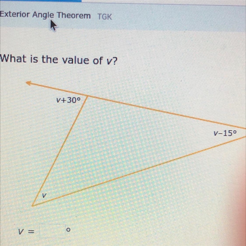 (Quick!) What is the value of v?-example-1