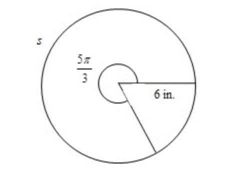 Use the given circle. Find the length s to the nearest tenth.See image.-example-1