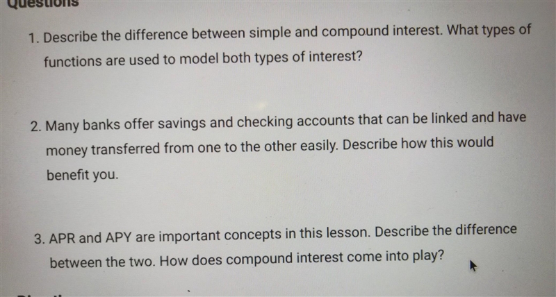 NO LINKS!! Please help me with these questions. Part 1cc​-example-1