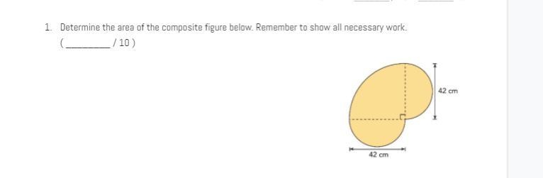 Determine the area of the composite figure below-example-1