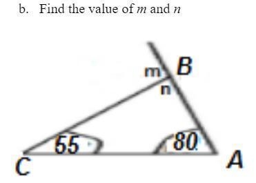 B. Find the value of m and n-example-1