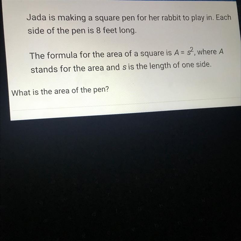 A. 64 square feetB. 16 square feetC. 32 square feetD. 8 square feet-example-1