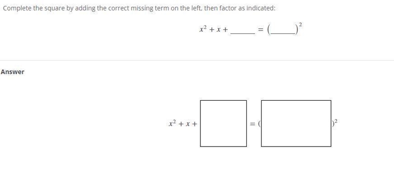 Complete the square by adding the correct missing term on the left, then factor as-example-1