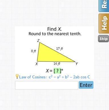 Find X Round to the nearest tenth.-example-1