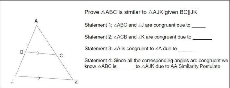 Help pleasee! Fill the blanks with these options Alternate Interior Angle Theorem-example-1