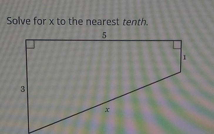 Solve for x to the nearest tenth. Can someone help me?​ Multi-Step Diagrams-example-1