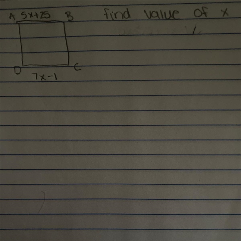 This is a rhombus I have the like terms combined but I can’t get the answer for the-example-1