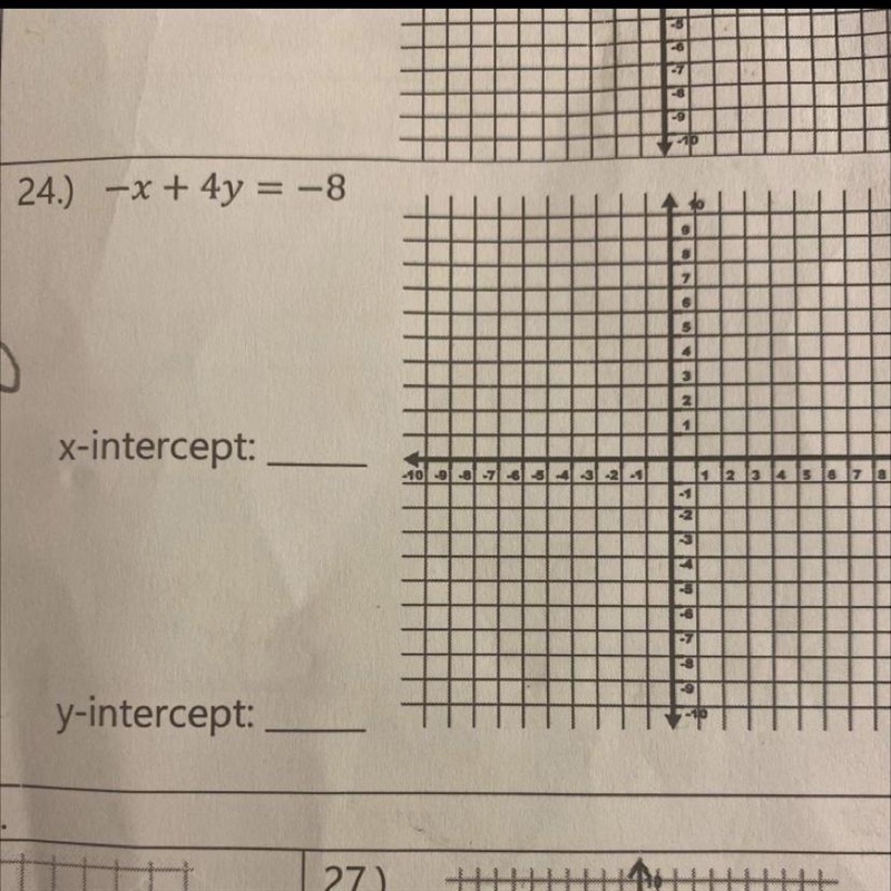 FIND THE X AND Y INTERCEPT.-example-1