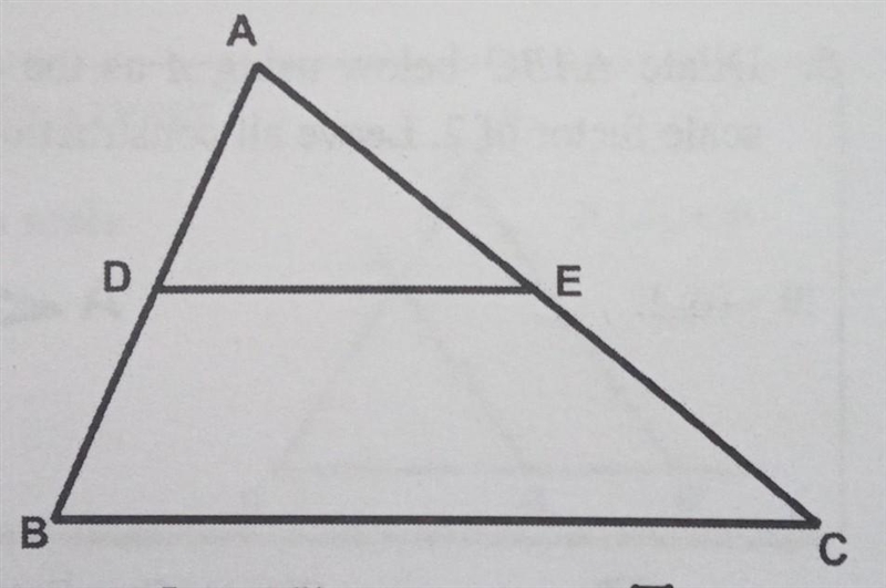 Below, triangle ABC has had the midpoints of sides segment AB and segment AC marked-example-1