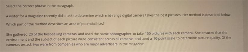 Options for this are: 20 of the best selling cameras, same photographer, 100 pictures-example-1