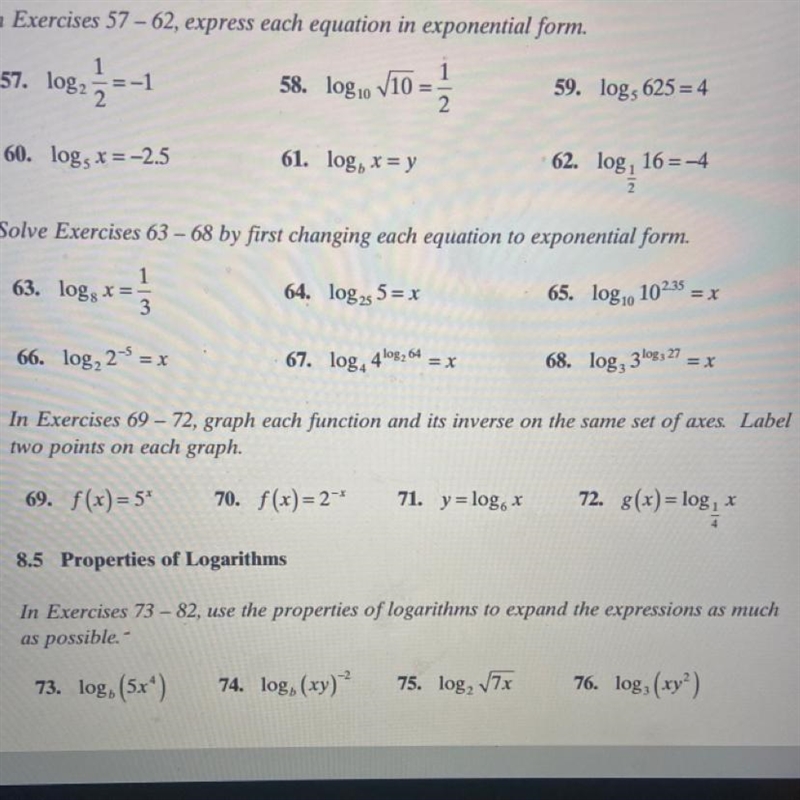 Question 71?Graph each function and it’s inverse on same set axes? Label two points-example-1