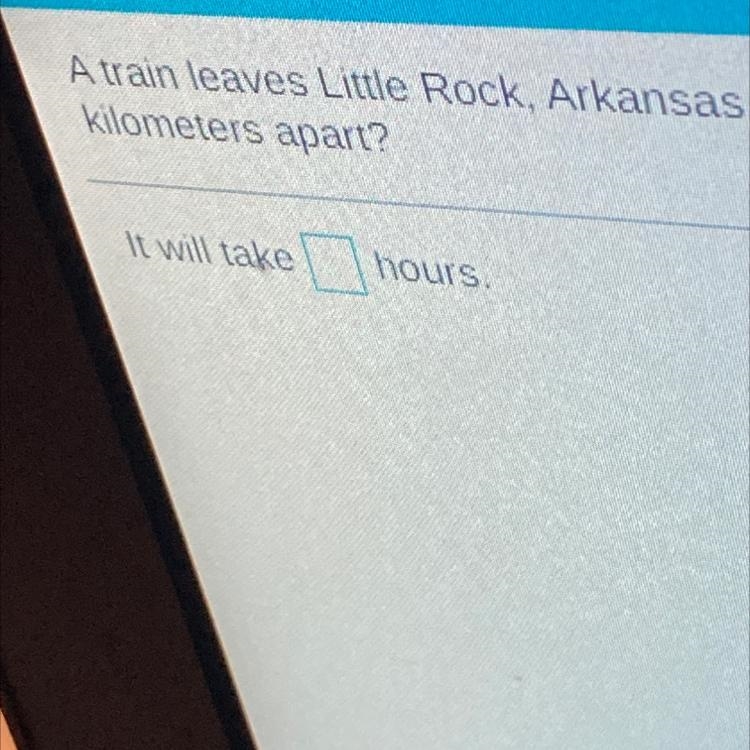 A train Little Rock Arkansas travels north at 90 kilometers per hour another train-example-1