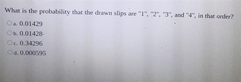 The numbers 1 through 8 are written in separate slips of paper, and the slipss are-example-1