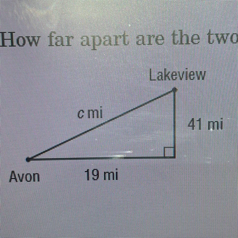 How far is lakeview from avon-example-1