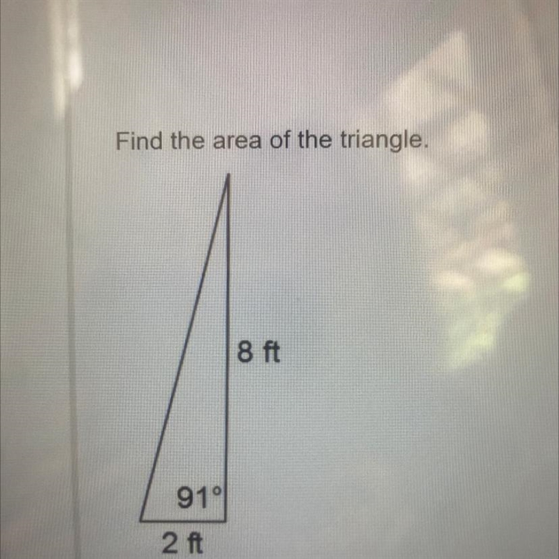 Find the area of the triangle.-example-1