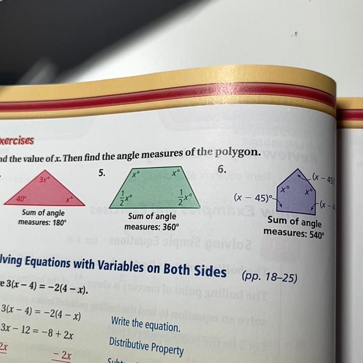 Find the value of x It’s the green one pls help me-example-1