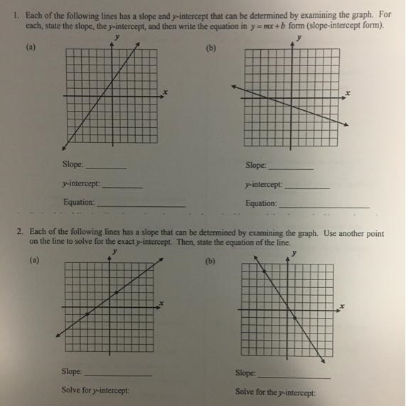 Writing equations in slope-intercept form common core algebra 1question 1-example-1