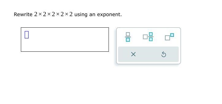 Rewrite using an exponent.-example-1