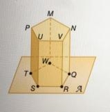 Name the intersection of plane A and plane NVR or write no intersection.-example-1