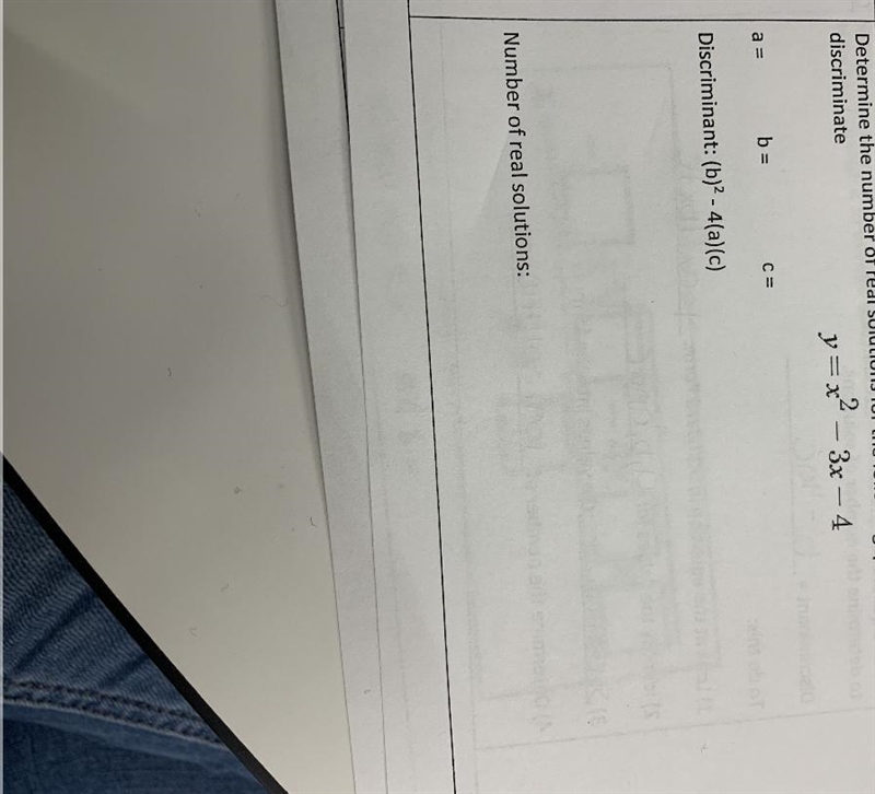 Determine the number of real solutions for the following quadratic equation using-example-1